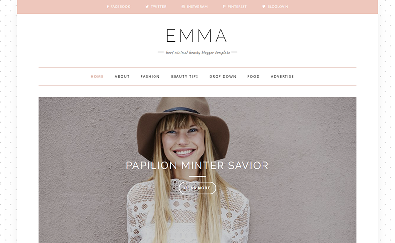 emma-blogger-template