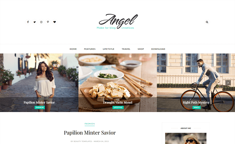 angel-minimal-blogger-template