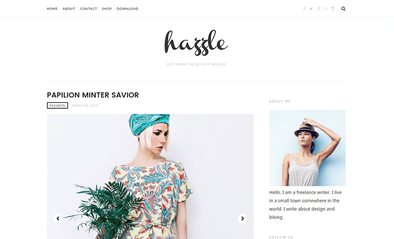hazzle-minimal-blogger-template