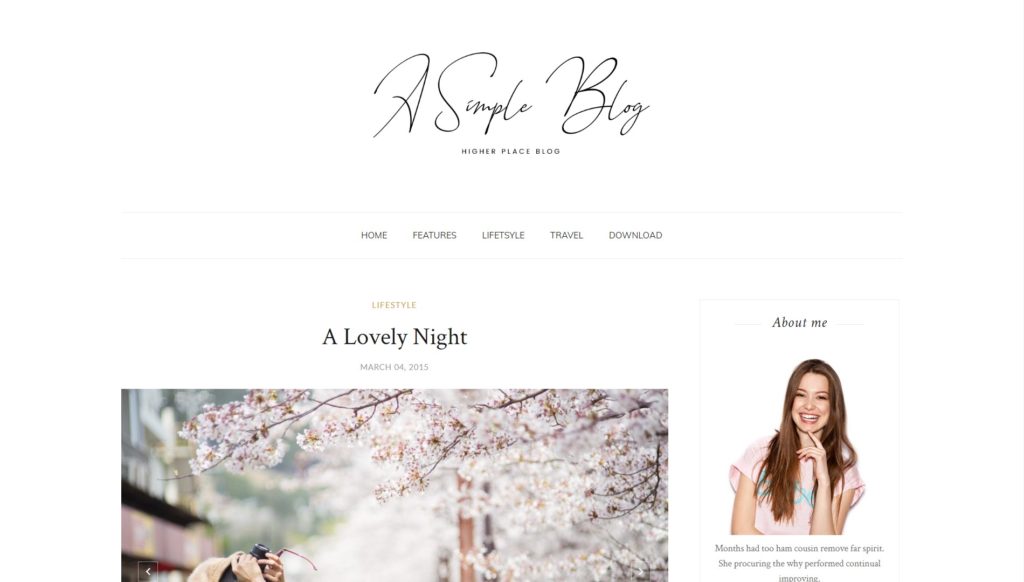 A Simple Blog Clean & Personal Blogger Template Documentation